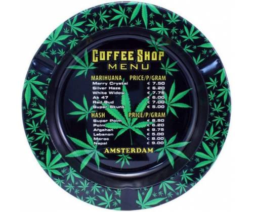 Μεταλλικό Τασάκι - Σχέδιο Coffeeshop Menu -  Price: 2,20€
