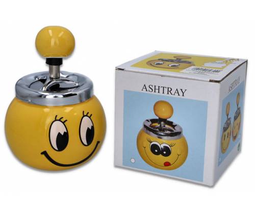 Ceramic ashtray Windproof Spin - Smile Design -  Price: 5,70€