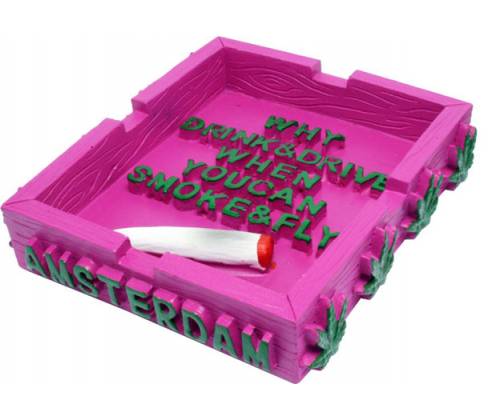 Τασάκι - Smoke and Fly Ροζ -  Price: 7,50€