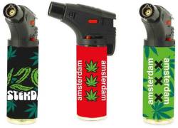 Belfam Windproof Lighter - Amsterdam Leaf