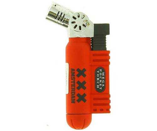 Belfam Windproof Lighter Red Rubber - Amsterdam XXX - Price: 4,90€