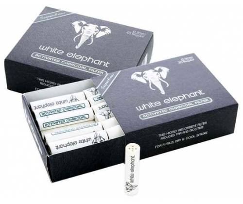 Elephant Active Charcoal Φιλτράκια για Πίπα καπνού -  9mm 64007 - Τιμή: 3,80€