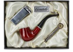 Σετ Κλασική Πίπα Καπνού MD Καφέ με Αναπτήρα Πολυτελείας - 40000244