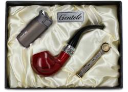 Σετ Κλασική Πίπα Καπνού MD Καφέ με Αναπτήρα Πολυτελείας - 40000245