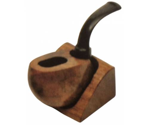 Ξύλινη Βάση - Σταντ για 1 Πίπα Καπνού Χειροποίητη Μίνι - Τιμή: 24,00€