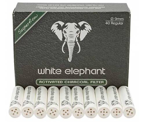 Elephant Active Charcoal Φιλτράκια για Πίπα καπνού -  9mm 64007 - Τιμή: 3,80€