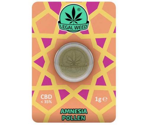 Legal Weed Pollen 1gr Amnesia - 35% CBD - Τιμή: 12,50€