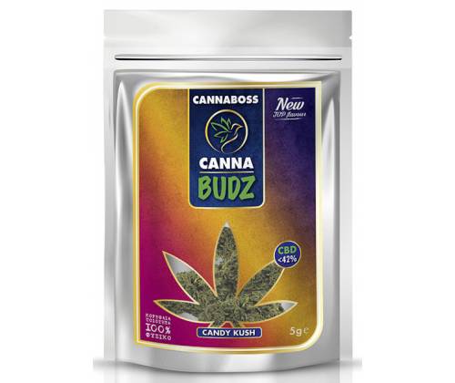 Cannaboss Ανθός Κάνναβης CannaBudz Candy Kush 5gr - 42% CBD - Τιμή: 31,90€
