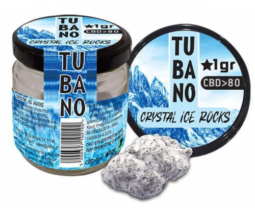 Ανθός Κάνναβης Tubano «Crystal Ice Rocks» 1gr - 80% CBD - Τιμή: 13,50€