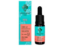 Weedness CBD Oil Salmon for Cats 3% (10ml) - Ελαιο Κάνναβης για Γάτες