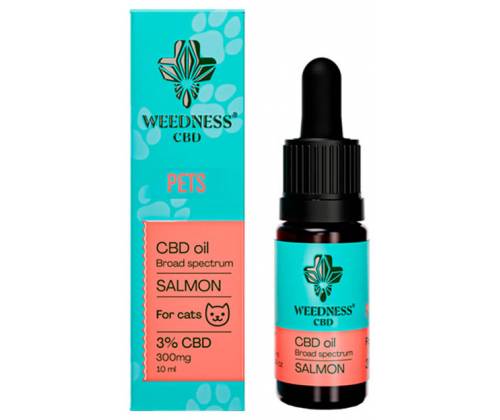 Weedness CBD Oil Salmon for Small Dogs 7% (10ml) - Ελαιο Κάνναβης για Μεγάλους Σκύλους - Τιμή: 25,50€