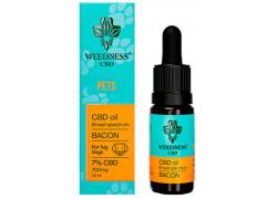 Weedness CBD Oil Bacon for Big Dogs 7% (10ml) - Ελαιο Κάνναβης για Μεγάλους Σκύλους