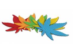 Black Leaf Σουβέρ Σιλικόνης 4τεμ - Διάφορα Χρώματα