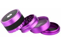 Dreamliner Grinder Τρίφτης Μωβ Aluminium Με Ηχείο Bluetooth - 4 Parts