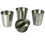 Hip Flask Set Φλασκί Ποτού με 4 Σφηνοπότηρα Chrome (F017) - 210ml -  Price: 16,50€