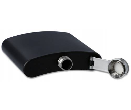 Hip Flask Φλασκί Ποτού Black Mat (F3060) - 180ml - Τιμή: 9,50€