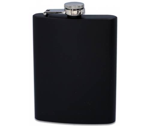 Hip Flask Φλασκί Ποτού Black Mat (F3062) - 240ml - Τιμή: 10,50€