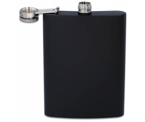 Hip Flask Φλασκί Ποτού Black Mat (F3062) - 240ml - Τιμή: 10,50€