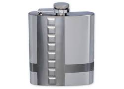 Hip Flask Φλασκί Ποτού Chrome Mat Cross (F3130) - 180ml