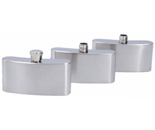 Flask Φλασκί Ποτού Chrome Mat Triple - 3x90ml (270ml) - Τιμή: 16,00€