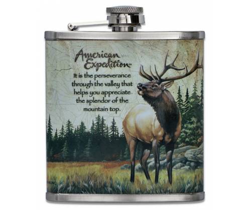 Flask Φλασκί Ποτού Art Σχεδιο Ελάφι - 210ml - Τιμή: 13,50€