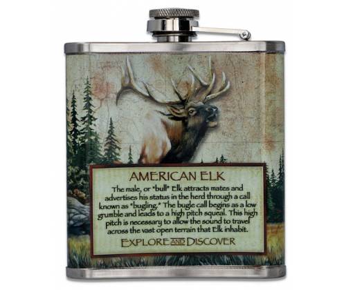 Flask Φλασκί Ποτού Art Σχεδιο Ελάφι - 210ml - Τιμή: 13,50€