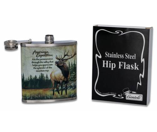 Flask Φλασκί Ποτού Art Σχεδιο Ελάφι - 210ml - Τιμή: 13,50€