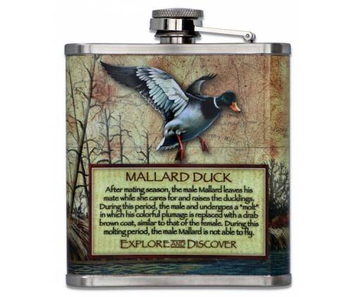 Flask Φλασκί Ποτού Art Σχεδιο Αγριόπαπια - 210ml - Τιμή: 13,50€