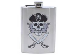 Hip Flask Φλασκί Ποτού Chrome Pirate (F4010) - 240ml