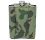 Flask Set Camo Drinking Flask with 4 Square Wedge Glasses (4345) - 240ml -  Price: 22,00€