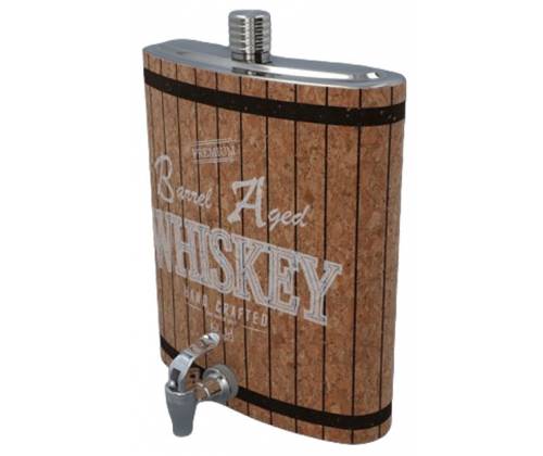 Hip Flask Δοχέιο Φλασκί Ποτού Whiskey Γίγας με Βρυσάκι (F3513) - 3840ml - Τιμή: 79,00€