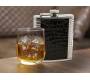 Hip Flask Φλασκί Ποτού Reptile Chrome (F007) - 210ml -  Price: 11,90€