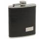 Hip Flask Φλασκί Ποτού Leather Dark Brown Καφέ Σκούρο (F009) - 210ml - Τιμή: 11,90€