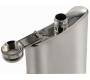 Hip Flask Φλασκί Ποτού Chrome Mat (F015) - 180ml - Τιμή: 9,50€
