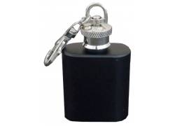 Hip Flask Φλασκί Ποτού Mini Μπρελόκ Μαύρο - 30ml
