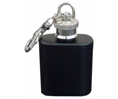 Flask Φλασκί Ποτού Mini Μπρελόκ Μαύρο - 30ml - Τιμή: 4,80€