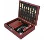 Hip Flask Set Drink Flask - Chess with shot glasses (F4506) - 240ml Brown -  Price: 35,50€
