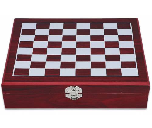 Hip Flask Set Drink Flask - Chess with shot glasses (F4519) - 240ml Black -  Price: 35,50€