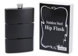Hip Flask Φλασκί Ποτού Black Mat Triple - 3x90ml (270ml)