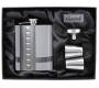 Flask Set Φλασκί Ποτού Πολυτελείας με 2 Σφηνοπότηρα Square (4108) - 210ml - Τιμή: 18,50€