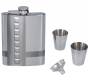 Flask Set Φλασκί Ποτού Πολυτελείας με 2 Σφηνοπότηρα Square (4108) - 210ml - Τιμή: 18,50€