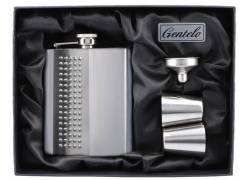 Flask Set Φλασκί Ποτού Πολυτελείας με 2 Σφηνοπότηρα Bullets (4109) - 180ml