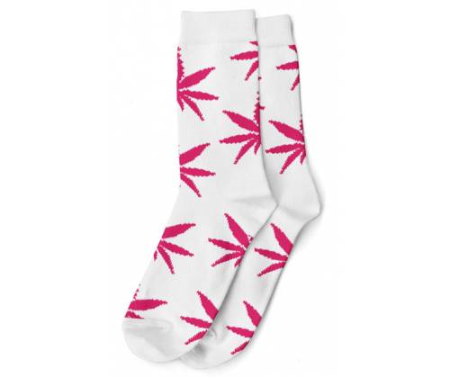 Long Socks-Women's Size (36-42) - White/Pink -  Price: 3,90€