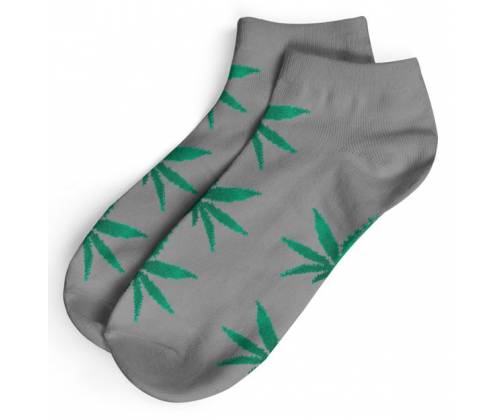 Short Socks-Men's Size(40-45)-Grey/Green -  Price: 3,90€