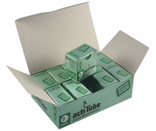 Ανταλλακτικό Φίλτρο actiTube Extra Slim KONIK 50 Κωνικά Ενεργού Ανθρακα 6mm - Τιμή: 8,80€