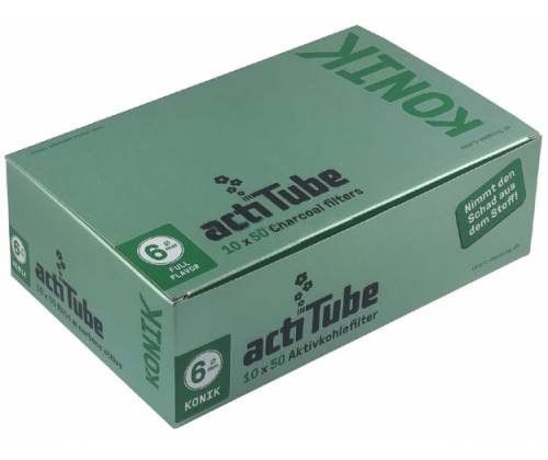 Ανταλλακτικό Φίλτρο actiTube Extra Slim KONIK 50 Κωνικά Ενεργού Ανθρακα 6mm - Τιμή: 8,80€