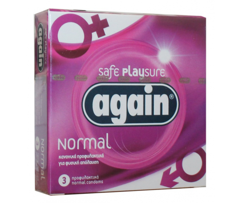 Προφυλακτικά Again Normal 3τμχ - Τιμή: 1,35€