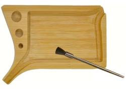 Μίνι Rolling Tray από Bamboo με Στόμιο Εκροής (135x75mm)