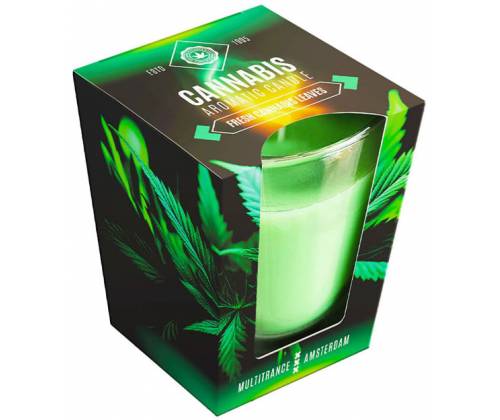 Cannabis Αρωματικό Κερί Scented Candle 20 ωρών - Fresh Leaves 230gr - Τιμή: 7,50€