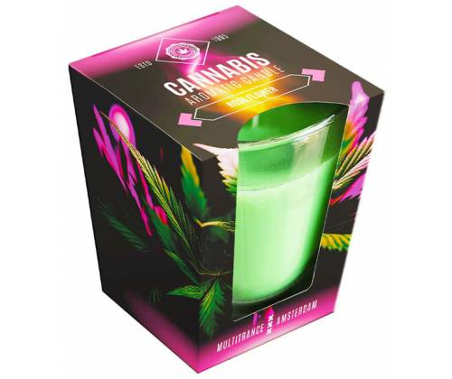 Cannabis Αρωματικό Κερί Scented Candle 20 ωρών - Rose Flower 230gr - Τιμή: 7,50€